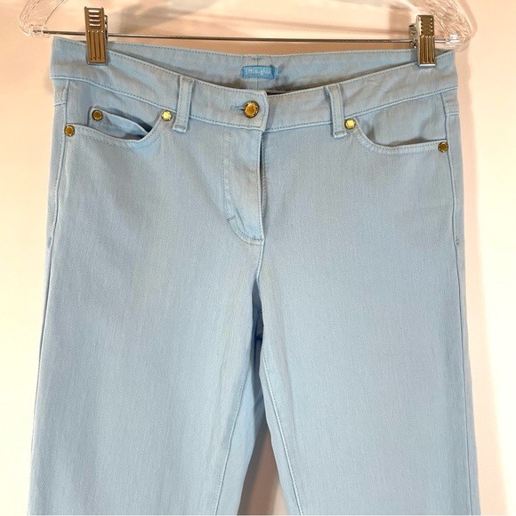 J. McLaughlin Baby Blue Skinny Jeans. Size 4 - Picture 7 of 10